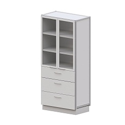 Шкаф для хранения оборудования и посуды AB SG 90.50.200 2G/3DR